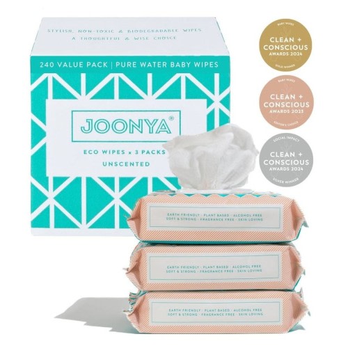Joonya Baby Wipes - 3 Packs - Size 3 Pack - 3 x 80 (240)