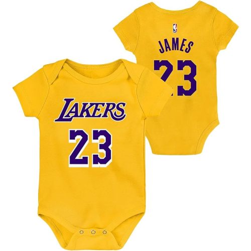 Outerstuff NBA Newborn & Infants 0-24 Official Player Name & Number Jersey Creeper Romper