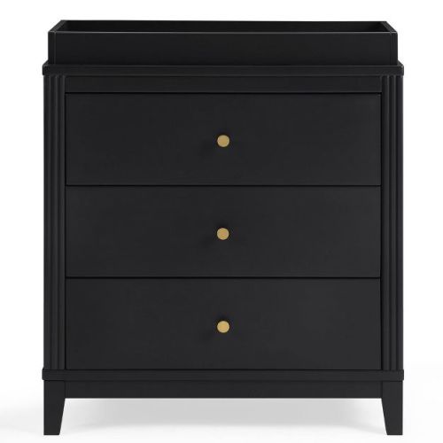 Delta Children Eloise 3 Drawer Dresser with Changing Top - Midnight Gray