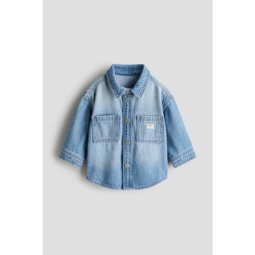 COTTON DENIM OVERSHIRT
