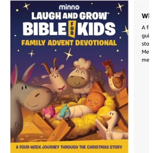 Laugh and Grow Bible Family Advent Devotional: A Four-Week Journey Through the Christmas Story