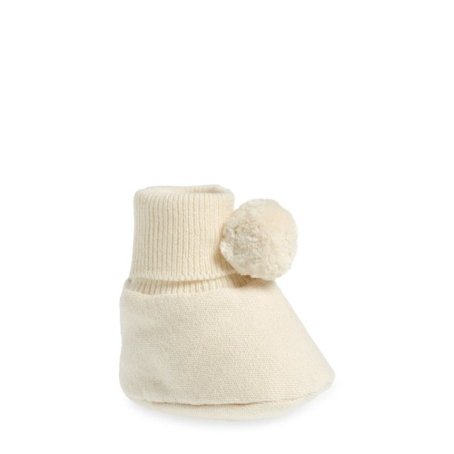 Pompom Cotton Bootie