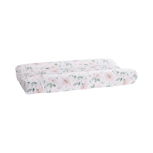 Meredith Floral Organic Changing Pad Cover | Pottery Barn Kids