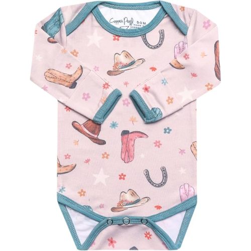 Copper Pearl Long Sleeve Bodysuit Cheyenne