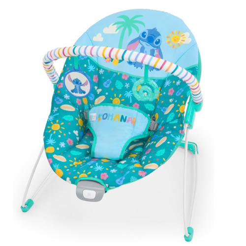 Disney Stitch Ohana Paradise Vibrating Baby Bouncer