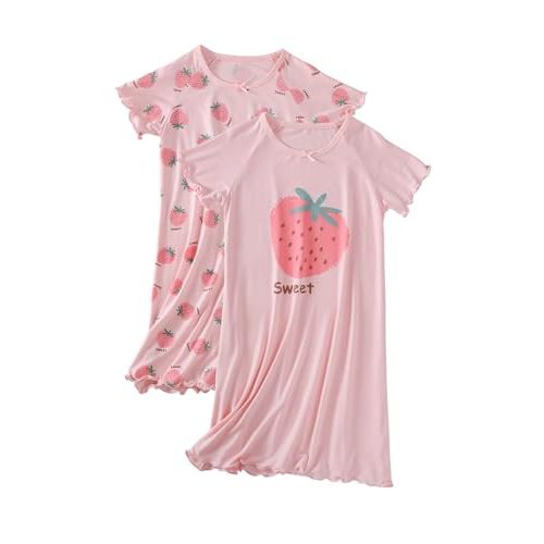 kiddook Girls' Summer Dress,Toddler Soft Breathable Dresses 3-12Years