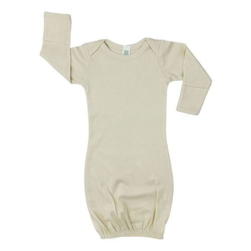 MONAG Infant Organic Cotton Baby Gown Natural Newborn