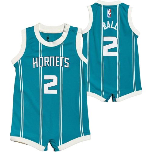 Outerstuff LaMelo Ball Charlotte Hornets Teal #2 Newborn Infants Icon Edition Bodysuit Romper Jersey