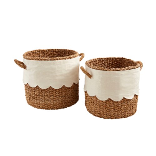 Nested Scalloped Baskets