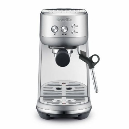 Breville Bambino Stainless Steel Espresso Maker Silver BES450BSS: 15 Bars Pressure, Milk Frother, Dishwasher-Safe Parts