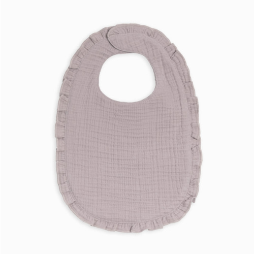 Muslin Ruffle Bib - Lila