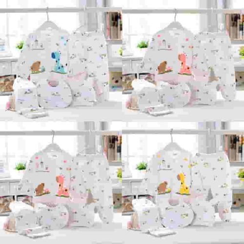 YDFCWX Layette Gift Set for Baby Boys or Baby Girls Baby Boy Gifts 0-3 Months Tops+Hat+Pants+Bib Baby Gift Set for Boys Girls 5PCS Baby Shower Gifts for 0-3 Months,C