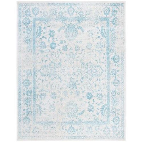 Adirondack ADR109 Power Loomed Area Rug - Ivory/Light Blue - 8'x10' - Safavieh