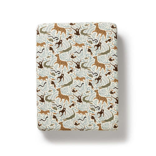 Mini Jungle Organic Bassinet Sheet