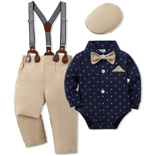 SANMIO Baby Boy Clothes 0-24M Baby Boy Suits 4pcs Baby Boys Baptism Easter Outfits Baby Christmas Clothes