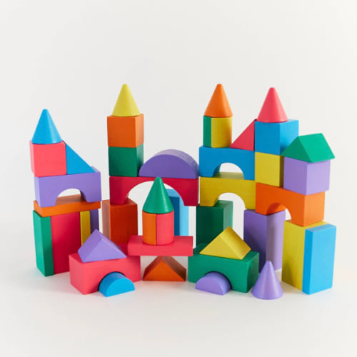 Wooden Rainbow Building Blocks Set – Sarah's Silks