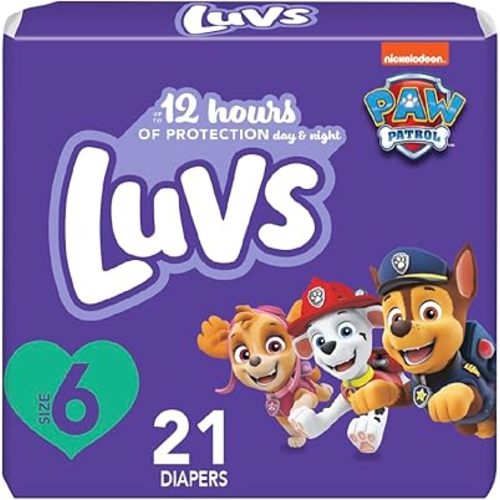Luvs Diapers - Size 6, 21 Count, Paw Patrol Disposable Baby Diapers