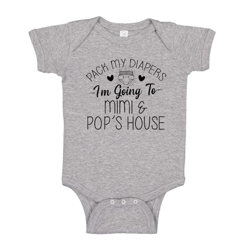 I'm Going to Mimi and Pop's House Funny Mimi & Pop Baby Bodysuit One Piece or Toddler T-Shirt Gift