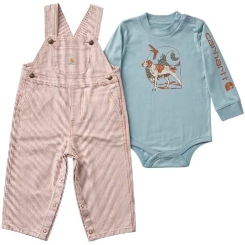Carhartt Baby Boys' Bodysuit & Overall Set