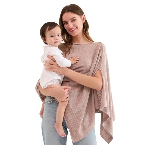 Momcozy Nursing Cover, Privacy Breastfeeding Cover with Soft Breathable