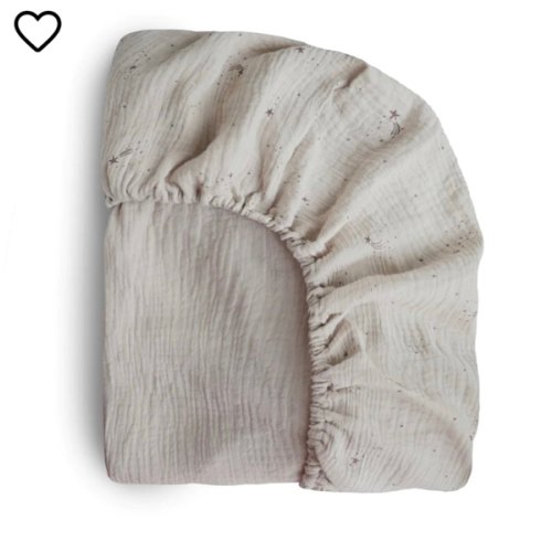 MUSHIE Extra Soft Muslin Crib Sheet - Sun