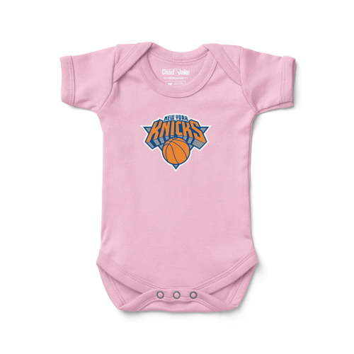 Newborn & Infant Chad & Jake Pink New York Knicks Primary Logo Bodysuit