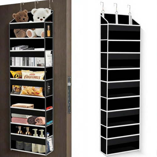GADE over the door storage organizer, 5 pockets, 10 mesh pockets, 44 lbs capacity - for bedroom, bathroom, nursery