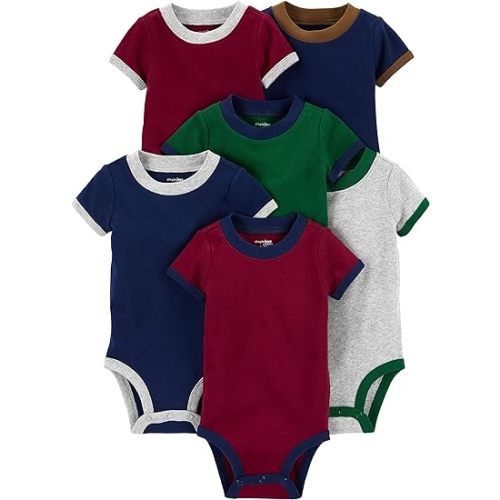 Simple Joys by Carter's Baby-Boys 6-Pack Short-Sleeve Bodysuit