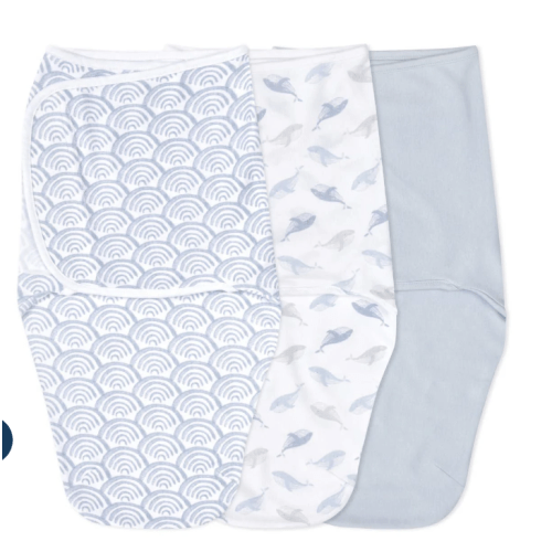 At Sea Easy Swaddle With No Zipper 0-3M | aden + anais