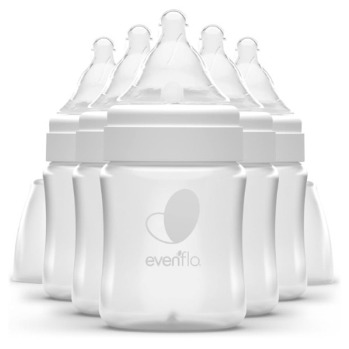 Evenflo Feeding Premium Proflo Venting Balance Plus Wide Neck Baby, Newborn and Infant Bottles - Developed by Pediatric Feeding Specialists - 5 Ounce (Pack of 6)