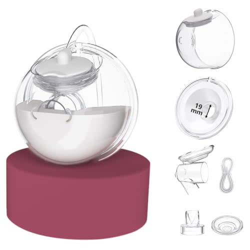 1 Pack 19mm CaraCups Wearable Milk Collection, Hands-Free Collection Cups | Compatible with Spectra S1/S2/9 Plus/SG, Fit for Medela/Lansinoh, 99.9% Separable Electric Breast Pumps