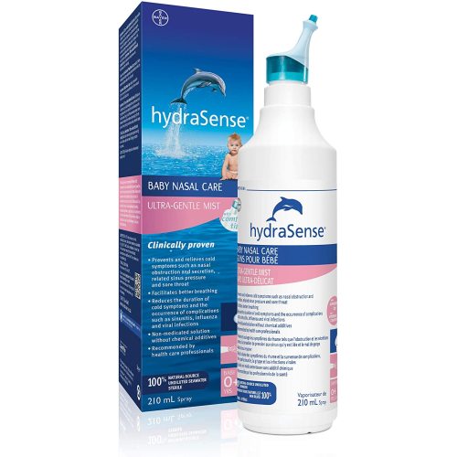 hydraSense Ultra-Gentle Mist Nasal Spray, Baby Nasal Care, 100% Natural Sourced Seawater, Preservative-Free, 210 mL