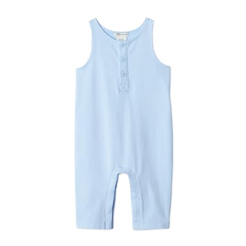 Amazon Essentials x Sofia Grainge Unisex Babies' Sleeveless Lightweight French Terry Romper