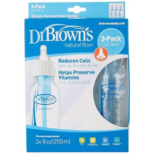 Natural Flow Polypropylene Bottle 3 Pack Size: 8 Oz