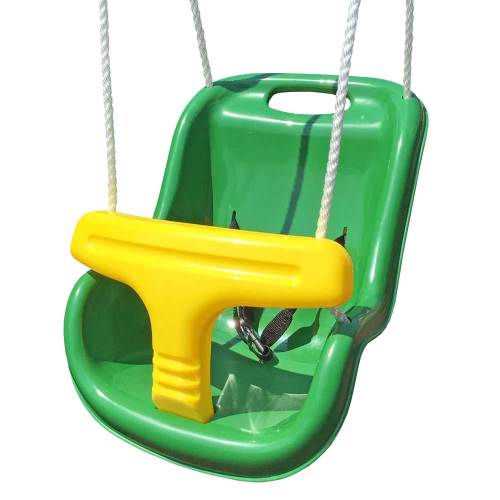 Creative Playthings Green Plastic Toddler Swing