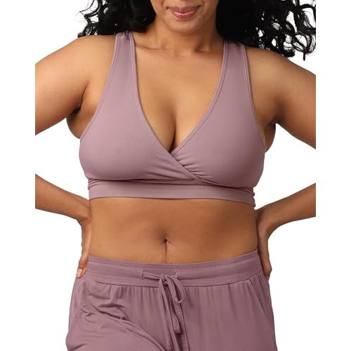Kindred Bravely French Terry Racerback Nursing & Sleep Bra, Maternity Bra | Breastfeeding bra, wire free, crossover pull aside access, super soft and stretchy. Supportive for pregnancy & postpartum