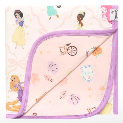 Copper Pearl Large Premium Knit Baby 3 Layer Stretchy Quilt Blanket Disney Princess