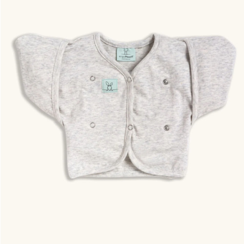 Butterfly Cardi Grey Marle for Arms-Out Sleep – ergoPouch AU