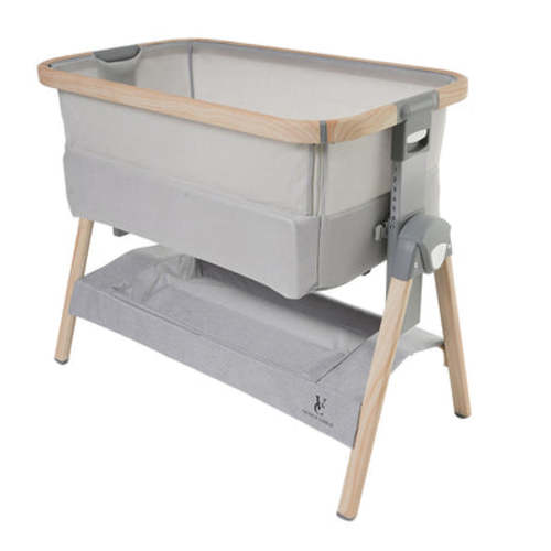 California Dreaming Bedside Bassinet - Grey Wood