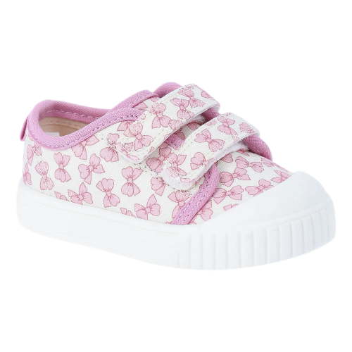 Wonder Nation Baby Girls Two Strap Bump Toe Sneakers