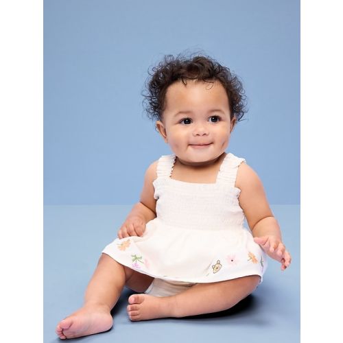 Old Navy x Disney Winnie the Pooh Smocked Skirt One-Piece for Baby