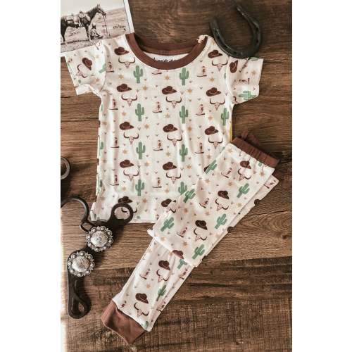 Wild West Organic Cotton Pajamas (Baby, Toddler, & Youth)