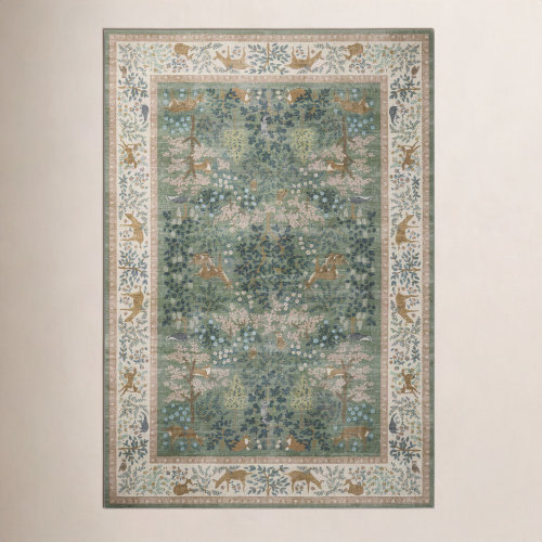 Rifle Paper Co. x Loloi Canopy Sage Blush Floral Rug & Reviews | Birch Lane