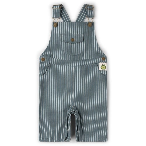 Kids' Stripe Organic Cotton Twill Overalls