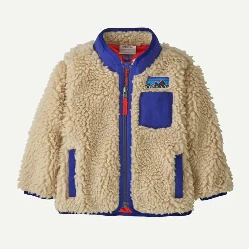 Patagonia Baby Retro-X® Fleece Jacket- Dark Natural - Yellow Turtle