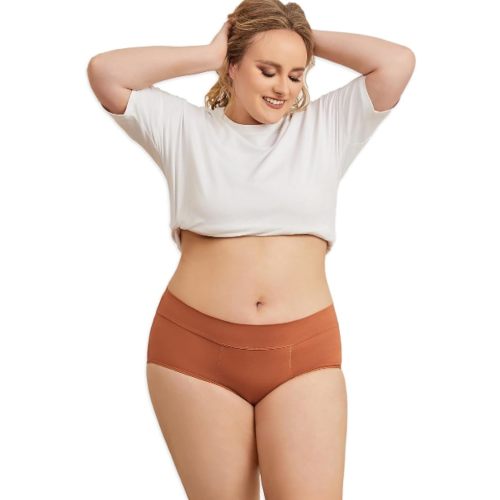 Goat Union Midi Period Underwear for Women Teens, Menstrual Period Panty, Organic Cotton Lining, Full Coverage & Heavy Flow