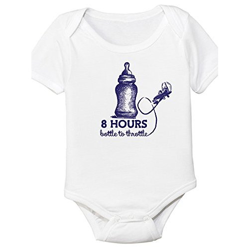 8 Hours Bottle to Throttle, Aviation Themed Baby Onesie