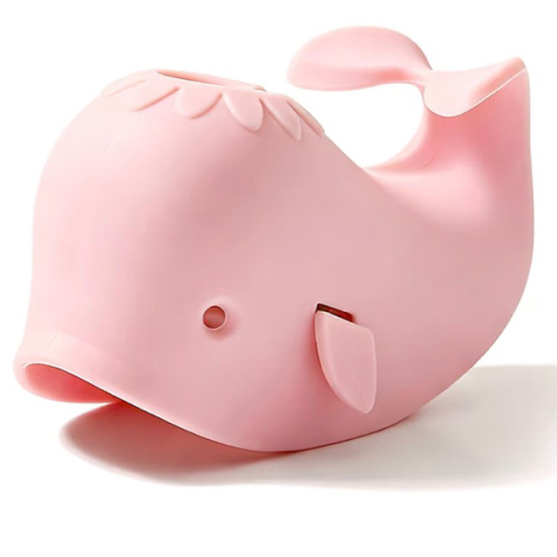 Bath Spout Cover for Bathtub,Baby Shower Protector Cover A Fun Way to Protects Baby from Bumping Head During Bathing Time Cute Soft Whale Design Making for Enjoyable Safe Baths (Pink)