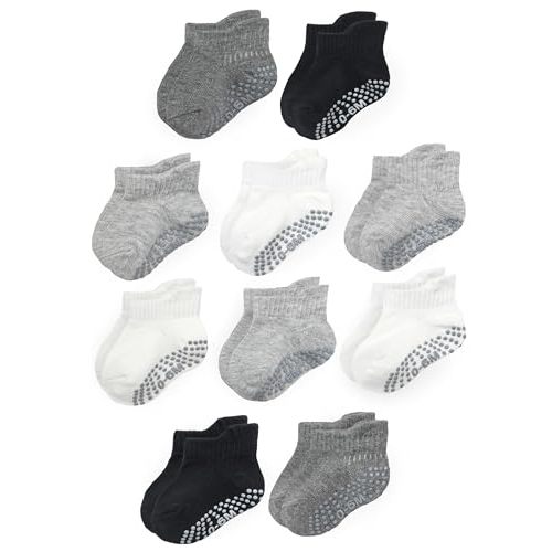Fruit of the Loom Cotton Grip Socks for Baby and Toddler