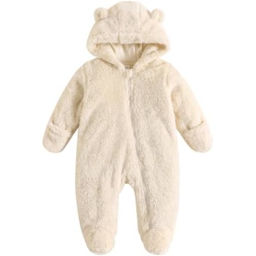 Jecson Baby Bear Outfit Newborn Clothes Infant Snowsuit Hooded Jumpsuit
